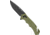 Real Avid RAV-4 Folding Knife, 3.25in, 8Cr13MoV, Black Oxide Drop Point Plain Blade, Black/Green GFN Handle, AVRAV4