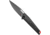 Real Avid RAV-5 Folding Knife, 3.4in, 8Cr13MoV, Titanium Drop Point Plain Blade, Black Carbon Fiber Aluminum Handle, AVRAV5