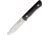 Real Steel Bushcraft III Fixed Blade Blk Fixed Blade Knife, 8.5in Overall, 4in Satin D2 Tool Steel Blade, Black G10 Handle, Black Kydex Belt Sheath, Black, 3725