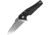 Real Steel Echo Linerlock Folding Knife, Black, Black G10 handle, 9841