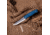 Real Steel Pathfinder Fixed Blade Knife, 4.57in, 14C28N Steel, Denim Micarta Handle, 3851D