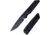 Real Steel Sacra TAC Folding Knife, 3in, Steel, Tanto, G10 Handle, Black, 7712B