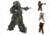 Red Rock Outdoor Gear 5 Piece Ghillie Suit, ACU, Desert, Snow, Woodland