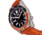 Reign Francis Leather-Band Watch w/Date, Black/Orange, One Size, REIRN6305