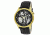 Reign Mens Xavier Automatic Skeleton Dial Crocodile-Embossed Leather Strap Watch Gold Bezel, Gold/Circle-shaped Case, Black/analog Dial, Gold Hands REIRN3904