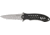 Remington Large FAST Fold Knife, 440 stainless partially serrated clip point black , Stainless handles with black rubber overcoat R18220
