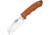 Roper Knives Razor Fixed Blade Orange Knife, 3 satin finish 1065 carbon steel blade, Orange G10 handle, RP023H
