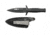 Rothco Black Raider II Boot Knife, 3in Stainless Steel Dagger Blade, 6.5in Overall Length, Black, 3139