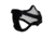 Rothco Carbon Steel Half Face Mask, Black, 847-Black