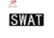 Rothco SWAT Hook Back Patch, Large, Black, 2841-L