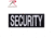 Rothco Security Hook Back Patch, Large, Black, 2858-L
