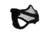Rothco Steel Half Face Tactical Mask, Black Skull, 14979