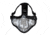 Rothco Steel Half Face Tactical Mask, Black Skull, 14979