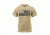 Rothco Thin Blue Line T-Shirt, Desert Sand w/ Black Flag, L, 3960-DesertSandwBlackFlag-L