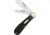 Rough Rider Coal Miner Fold Knife, 440 SS pen and sheepsfoot blade, Black handle RR1284