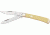 Rough Rider Trapper Fold Knife, Smooth yellow synthetic handle RR597