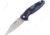 RUIKE Fang P105 Linerlock Blue-Black Folding Knife,3.5in,Standard Edge,Satin,Blue and Black,G10 Handle, P105-Q