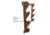 Rush Creek Creations 3 Gun Wall Rack, American Cherry, 38-4040