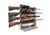 Rush Creek Creations 4 Gun Wall Rack w/Storage, Barn Wood/Americana Flag, 38-4047