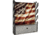 Rush Creek Creations 4 Gun Wall Rack w/Storage, Barn Wood/Americana Flag, 38-4047