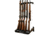 Rush Creek Creations 5-Gun Wall Rack with Smart Stock Technology, Black, 38-5005