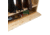 Rush Creek Creations Rustic Wood 6 Gun Storage Rack w/Accessory Compartment, Natural Pine Skip Peel, 37-0037