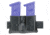 Safariland 079 Concealment Magazine Holder, Snap-On, Double - Plain Black, Ambidextrous, 2in. Belt Loop Slot 079-383-6-2