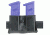 Safariland 079 Concealment Magazine Holder, Snap-On, Double - STX TAC Black, Ambidextrous, 2in. Belt Loop Slot 079-383-13-2