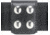 Safariland 654 Belt Keeper, 4 Snap 654-2PBL