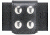 Safariland 654 Belt Keeper, 4 Snap 654-4B