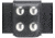 Safariland 654 Belt Keeper, 4 Snap 654-9B