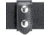 Safariland 655 Belt Keeper, Heavy Duty, 2 Snap 655-2B