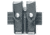 Safariland 72 Double Mag &amp; Cuff Pouch, Glock 20 10mm 4.6in., Glock 21 .45 Cal., Nylon Look Black W/ Black Plastic Snap 72-383-22PBL