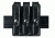 Safariland 777 Slim Triple Mag Pouch W/ Flap, 1911 Government Style, Hi Gloss Black W/ Black Plastic Snap 777-53-9PBL