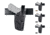 Safariland Model 7280 7TS SLS Mid-Ride Level-II Duty Glock Holster, Black, Flat Dark Earth