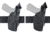 Safariland Model 7362 7TS ALS Hi-Ride Level-III Duty Glock Holster, Plain, Basket Weave