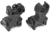 Samson Manual Folding Sights - HK Front and A2 Rear, Aluminum, Black, FFS-FRS-PKG