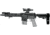 SB Tactical SBA3 5 Position Adjustable Rifle Brace, Black, SBA3X-01-SB