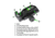 SeeAll Open Sights MK2 Tritium Night Sight Rail Mount, Crosshair, Black, 806802767611