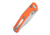SENCUT Glenspar Thumb Stud &amp; Crossbar Lock Knife Orange G10 Handle 3.45inch Satin Finished 9cr18mov Blade
