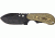 Shadow Tech Backup XL Fixed Knife, 6 3/4in, black powder coated 1095 carbon steel double edge , OD green G-10 handle STK027