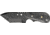 Shadow Tech Backup XL Fixed Knife, 7in, 1095 high carbon steel tanto blade with black powd, Black molded Kydex STK011