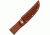 Sheath Fixed Knife Sheath, Brown basketweave leather,Fits up to 5in blade SH1134