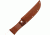 Sheath Fixed Knife Sheath, Brown basketweave leather,Fits up to 6in blade SH1135