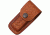 Sheath Folding Knife Sheath, Brown leather w/ embossed basketweave, 3-3.5in closed SH1130