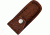 Sheath Leather Folding Knife Belt Sheath for 3.5-4in Knife, Dark brown embossed basketweave SH1092
