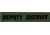 Shellback Tactical Deputy Sheriff ID Placard, Hook Back, 1 x 5in?h, Black on Olive, One Size Fits Most SBT-X213231A-DSH-BO