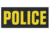 Shellback Tactical Police ID Placard, Hook Back, 2 x 5in?h, Gold on Black, One Size Fits Most SBT-X213230-POL-GB