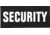 Shellback Tactical Security ID Placard, Hook Back, 2 x 5in?h, White on Black, One Size Fits Most SBT-X213230-SC-WB