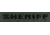 Shellback Tactical Sheriff ID Placard, Hook Back, 1 x 5in?h, Black on Olive, One Size Fits Most SBT-X213231A-SH-BO